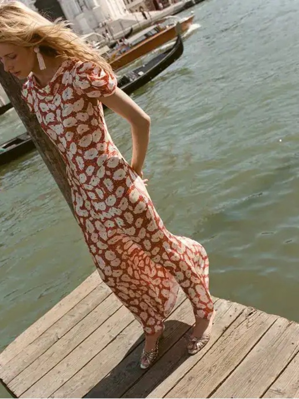 Doen Alna Dress in Rouge Fleurs D’anemine - Picture 4 of 13
